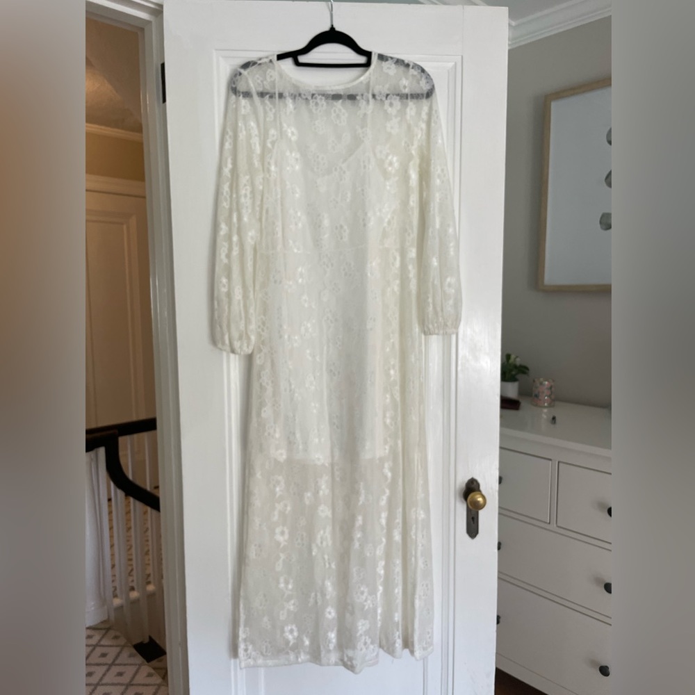 Nordstrom Lace Dress with Short Slip